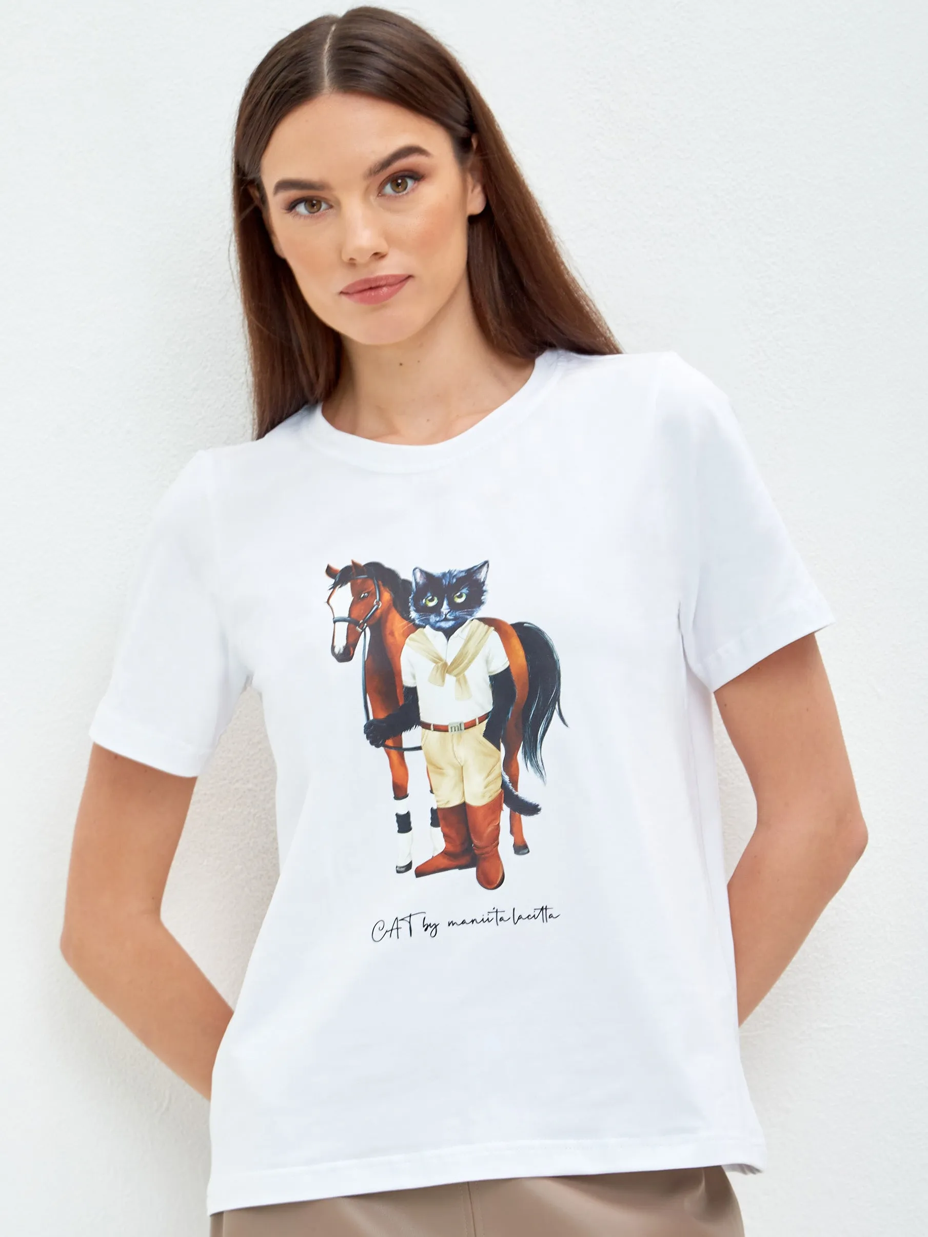 Set of Printed T-shirts RIDER CAT