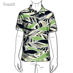 Swell Kelp Camo - OGA Men's Polo - Kelp Green