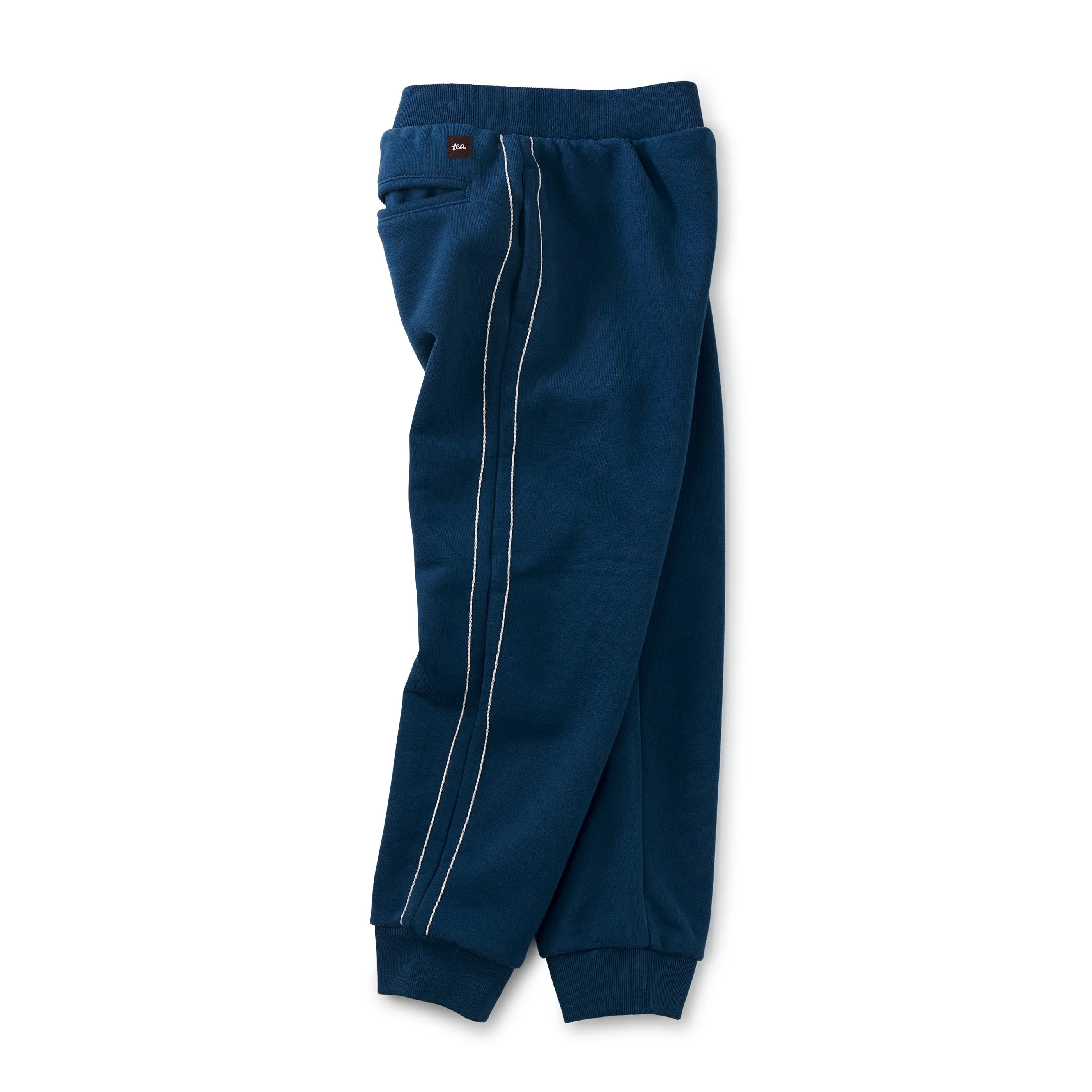 Tea Collection Regatta Blue Side Stitch Joggers