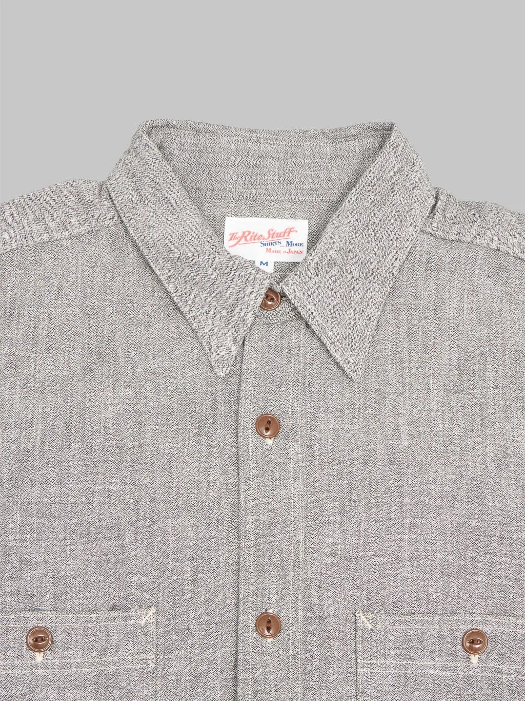 The Rite Stuff Atlas Salt & Pepper Work Shirt Iron Grey