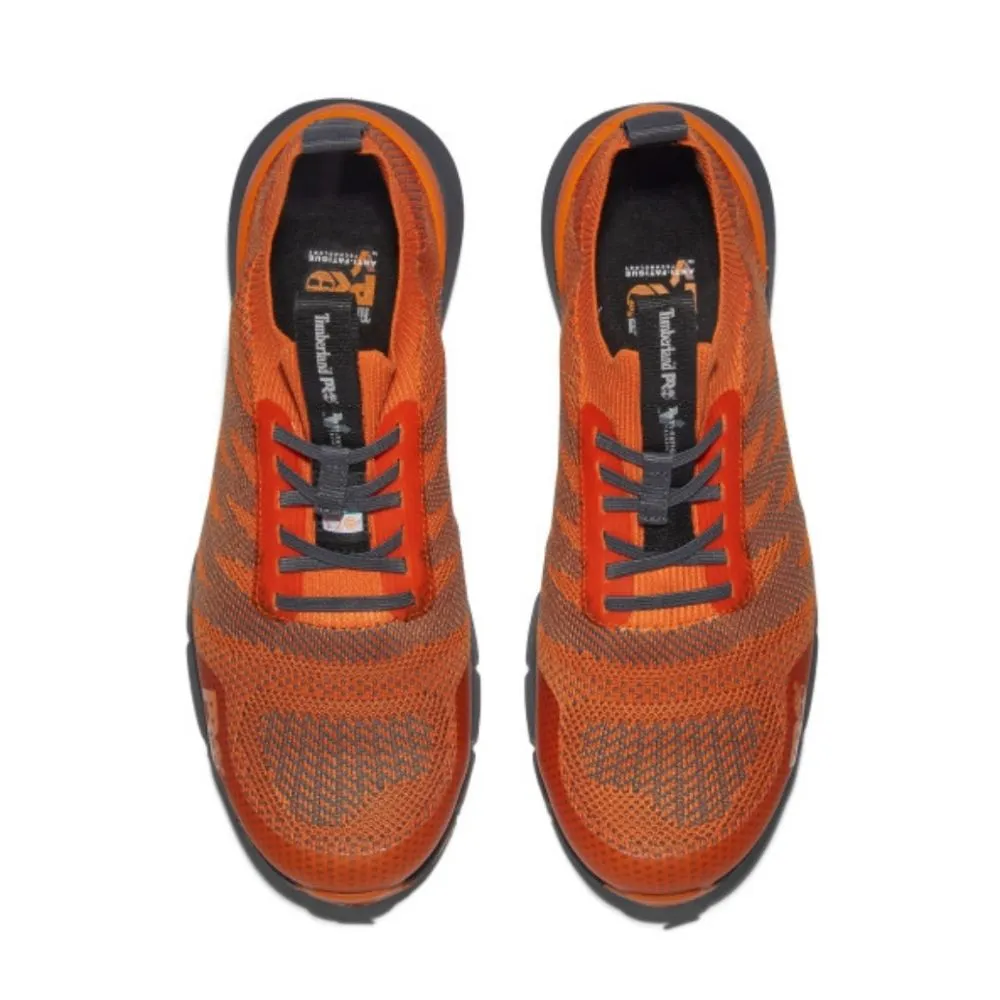 Timberland PRO Radius Knit TB0A2NF1827 Men's Athletic Composite Toe Work Shoe - ORANGE