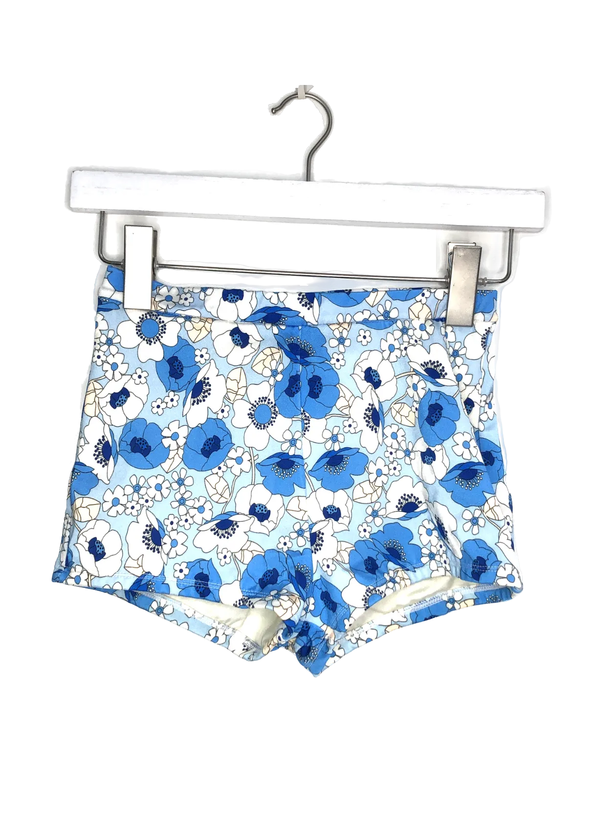 Triangl Bikinis Blue Floral High Waist Swim Shorts UK 6