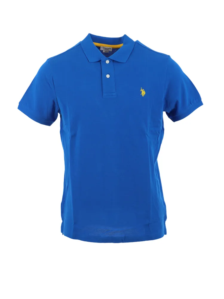 US Polo Assn. King short sleeve men's polo shirt 41029 65079 233 blue