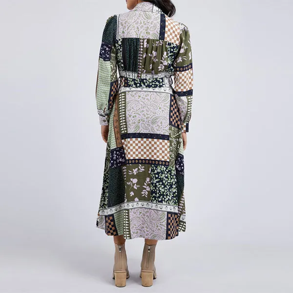 Vetiver Patchwork Dress - Patchwork Print